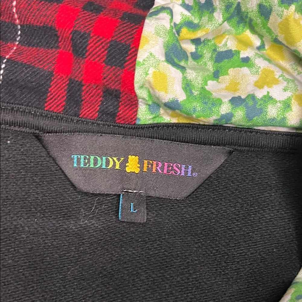 Teddy Fresh Patchwork Hoodie - Picture 8 of 8